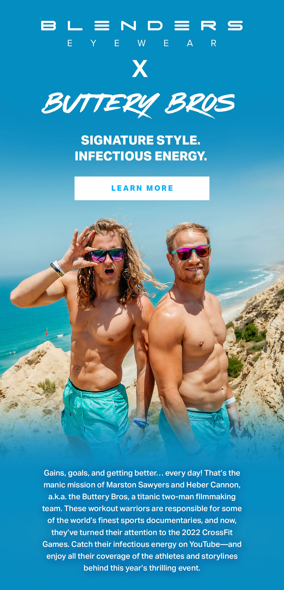 Entourage Spotlight // Fitness Filmmakers, the Buttery Bros Blenders Eyewear